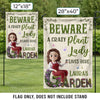Custom Flag - Personalized Birthday Garden Gifts For Gardeners - Greeting You With Fresh Blooms
