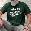 Custom T-shirt - Personalized Father's Day Birthday Gifts For Dad, Grandpa - More Balls More Fun