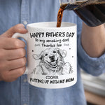 Custom Photo Mug - Personalized Father's Day Birthday Gifts For Dog Cat Lovers, Dog Dad, Cat Owners - To The Amazing Dad