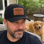 Custom Name Best Dog Dad Gifts - Personalized Leather Patch Hat