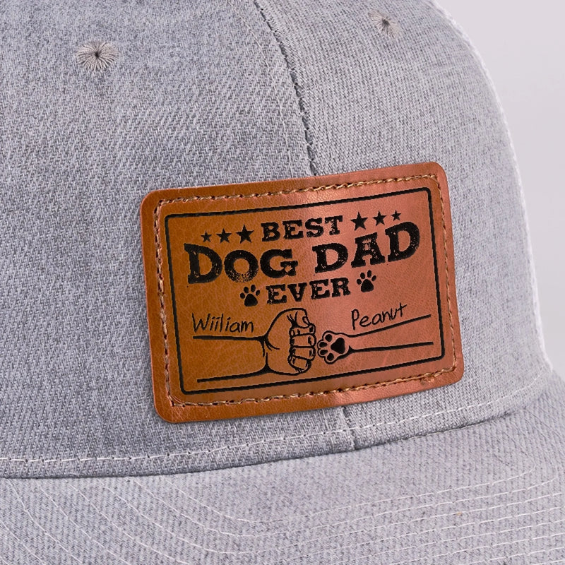 I Know That We Have Pawsitive Vibes - Dog Personalized Custom Leather Patch Hat - Gift For Pet Owners, Pet Lovers