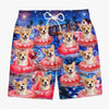 Custom Photo Tropical Hawaiian Aloha Men Beach Shorts - Personalized Summer Vacation And Travel Gifts For Dog Cat Lovers, Dog Dad And Mom, Cat Owners - Home of the Paws