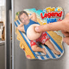Custom Photo Dad Bod Belly Squishy Acrylic Fridge Magnet – Personalized Father's Day Funny Gifts For Dad, Grandpa –  The Legend Has Retired