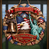 Custom Wood Sign - Personalized America 250th Anniversary Gifts For Mom, Dad, Brother, Sister, Kids - Faith, Family And Freedom