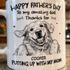 Custom Photo Mug - Personalized Father's Day Birthday Gifts For Dog Cat Lovers, Dog Dad, Cat Owners - To The Amazing Dad