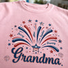 Custom T-shirt, Premium T-shirt, Hoodie - Personalized 4th Of July Gifts For Mom, Grandma - Family Lights Up Her World