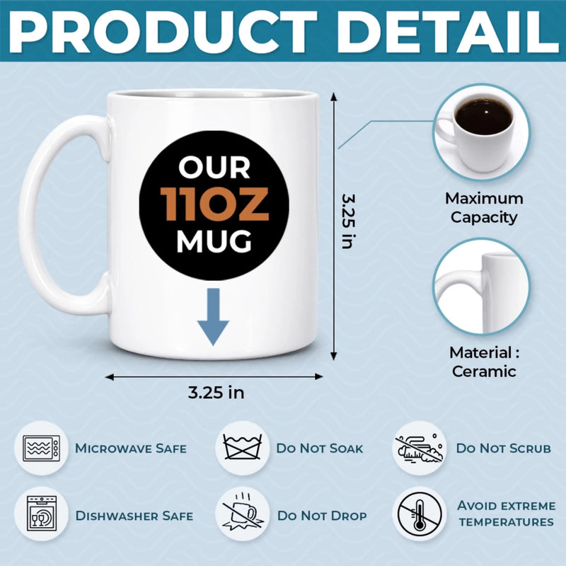 Custom 3D Inflated Effect Printed Mug - Personalized Father's Day Birthday Gifts For Son - Strong Bond Proud Legacy