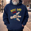 Custom Unisex T-shirt, Premium T-shirt, Hoodie – Personalized Father's Day Birthday Gifts For Dad, Grandpa – Dad Is My First Hero