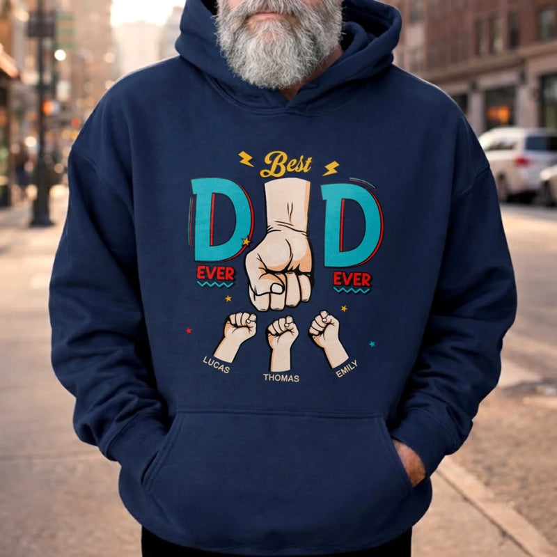 Custom Unisex T-shirt, Premium T-shirt, Hoodie – Personalized Father's Day Birthday Gifts For Dad, Grandpa – Thunder Punch