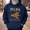 Custom Unisex T-shirt, Premium T-shirt, Hoodie – Personalized Father's Day Birthday Gifts For Dad, Grandpa – Forever Blessed With Dad