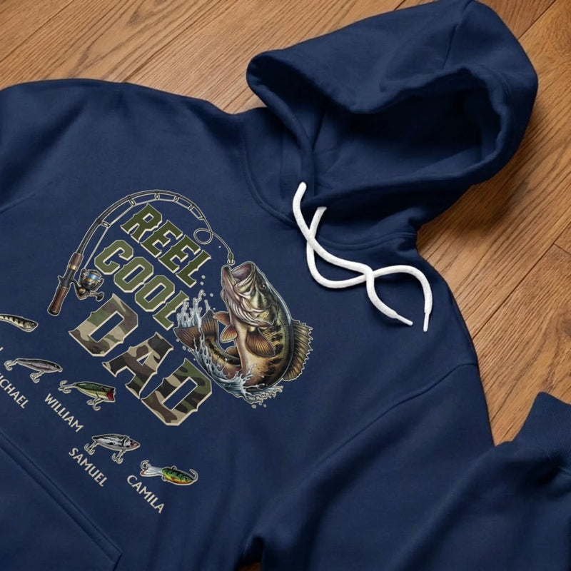 Custom Unisex T-shirt, Premium T-shirt, Hoodie – Personalized Father's Day Birthday Gifts For Dad, Grandpa – Reel Men Fish