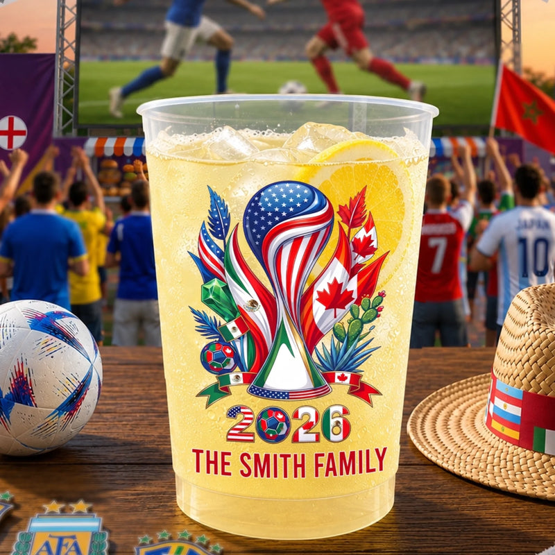 Custom International Soccer Tournament Party Cups - Personalized Birthday Gifts For Soccer Lovers, Sports Fans, Sports Lovers - Good Times, Great Matches