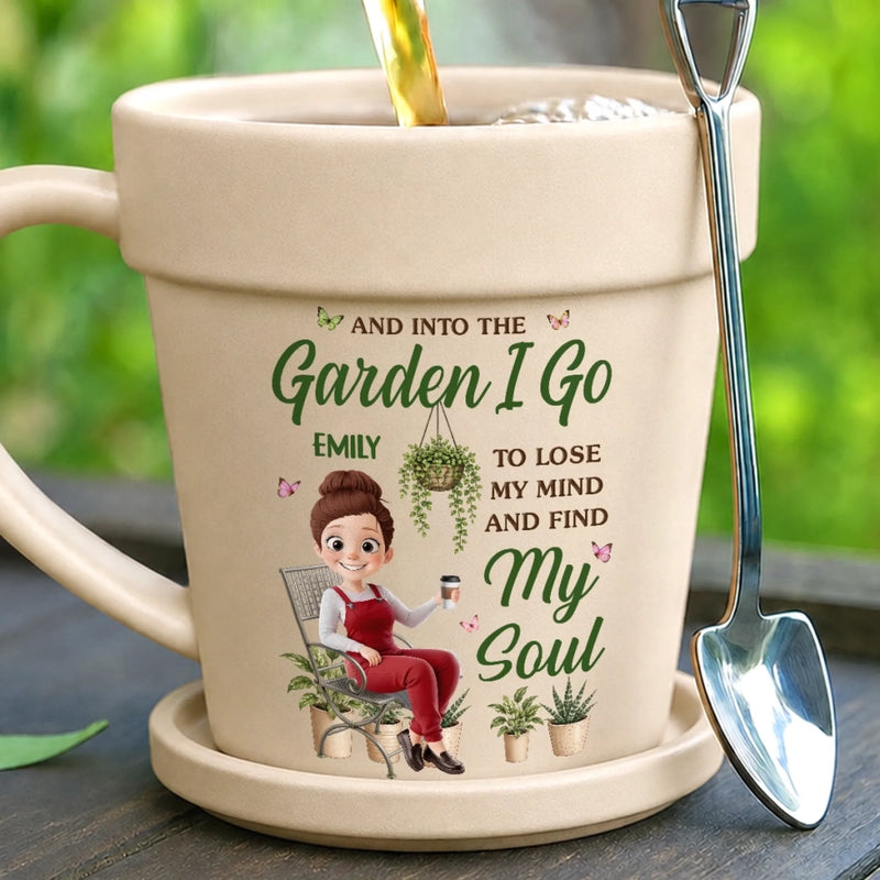 Custom Plant Pot Ceramic Mug - Personalized Birthday Garden Gifts For Gardeners - Proud Plant Lady Energy