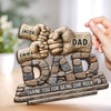 Custom 2-Layered Wooden Plaque - Personalized Father's Day Birthday Gifts For Dad, Grandpa - Strong Roots, Endless Love