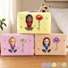 Custom Makeup Bag – Personalized  Best Friend Birthday Gifts For Women, Besties, Sisters, BFF – Beautiful Strong And Loved