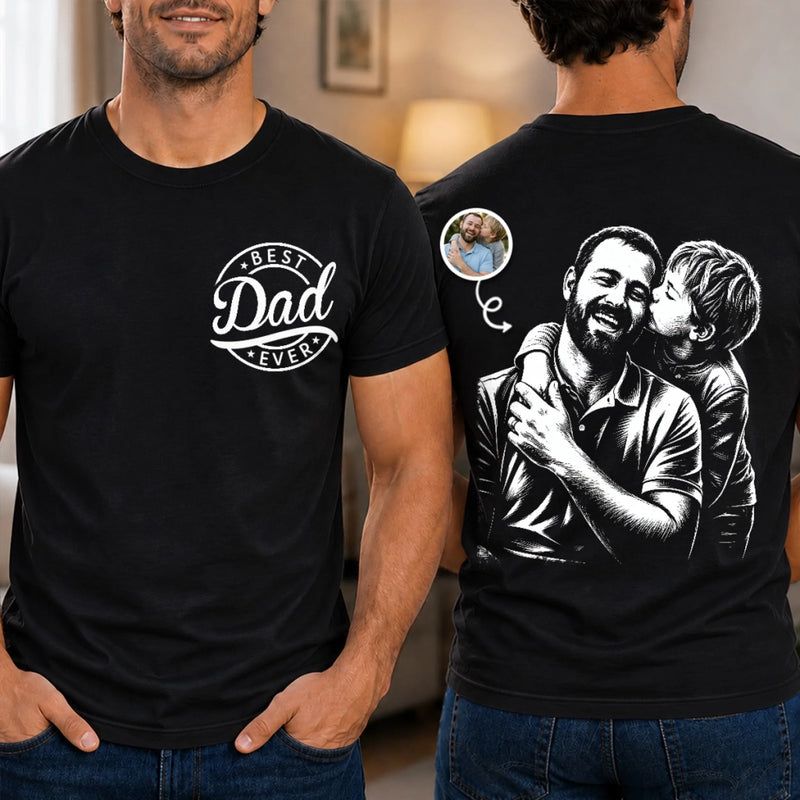 Custom Photo T-shirt - Personalized Father's Day Gifts For Dad, Grandpa - Dad Means Everything