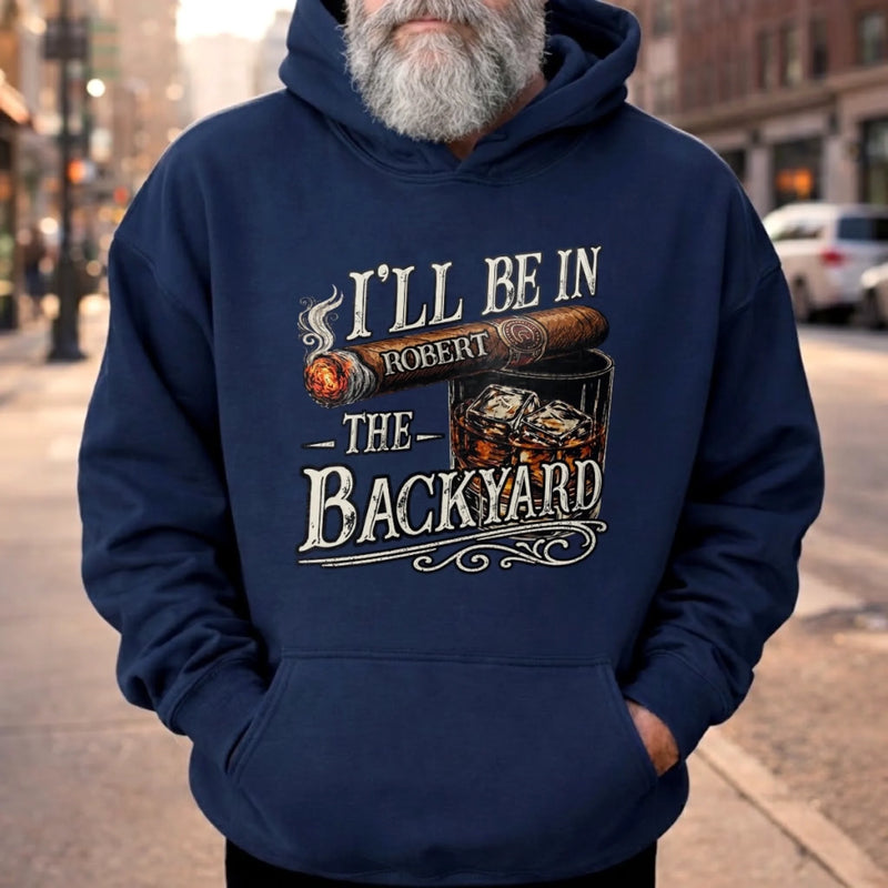 Custom T-shirt, Hoodie – Personalized Funny Gifts For Him, Dad, Grandpa, Husband – See You In The Backyard