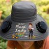 Custom Hat With Fans Solar Power - Personalized Birthday Garden Gifts For Gardeners - CEO Of The Little Backyard