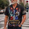 Custom Unisex Tropical Hawaiian Aloha Shirt - Personalized America 250th Anniversary Gifts For Mom, Dad, Brother, Sister, Kids - American Pride Forever