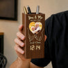Custom Photo Pen Holder With Clock - Personalized Anniversary Wedding Gifts For Husband And Wife, Him And Her - We Got This, Together