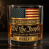 Custom 11oz Whiskey Glass - Personalized America 250th Anniversary Gifts For Women, Men - Red White And Proud