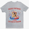 Custom Unisex T-shirt, Premium T-shirt, Hoodie - Personalized America 250th Anniversary Gifts For Dog Lovers, Dog Dad And Mom -  Paws & Freedom