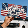 Custom License Plate - Personalized America 250th Anniversary Gifts For Mom, Dad, Brother, Sister, Kids - We Shine Best Together