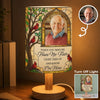 Custom Photo Linen Bedside Table Lamp - Personalized Memorial Sympathy Gifts For Loss Of Mom, Dad - Always Loved Never Forgotten