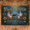 Custom Home Decor Metal Sign - Personalized Summer Vacation And Travel Gifts For Husband And Wife, Him And Her - Our Permanent Summer Escape