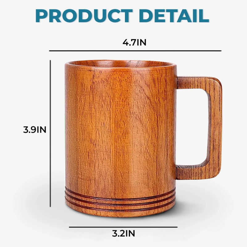 Too Cute To Return - Family Personalized Custom Wooden Mug - Father's Day, Gift For Dad, Grandpa