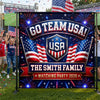 Custom USA World Football Backdrop - Personalized Birthday Gifts For Football Lovers, Sports Fans, Sports Lovers - Rocking The Ultimate Team Spirit