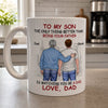 Proud Of You - Family Personalized Custom Mug - Father's Day, Gift For Son