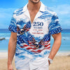 Custom Unisex Tropical Hawaiian Aloha Shirt - Personalized America 250th Anniversary Gifts For Mom, Dad, Brother, Sister, Kids - Generations of Strength