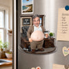 Custom Photo Dad Bod Belly Squishy Acrylic Fridge Magnet – Personalized Funny Gifts For Coworker, Work Bestie  – Making Things Happen Daily