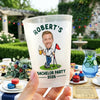Custom Photo Bachelor Golf Party Cups - Personalized Birthday Gifts For Golf Lovers, Sports Fans, Sports Lovers - Golf More Stress Less
