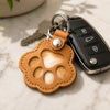 Custom Photo Leather Pet Hair Keychain - Personalized Pet Memorial Sympathy Gifts For Dogs, Cats - Always In My Heart