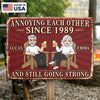Custom Home Decor Metal Sign - Personalized Anniversary Wedding Gifts For Husband And Wife, Him And Her - Still Crazy In Love