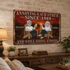 Custom Home Decor Metal Sign - Personalized Anniversary Wedding Gifts For Husband And Wife, Him And Her - Crazy Together Since Forever