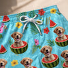 Custom Photo Tropical Hawaiian Aloha Men Beach Shorts - Personalized Summer Vacation And Travel Gifts For Dog Cat Lovers, Dog Dad And Mom, Cat Owners - Sunshine And Wagging Tails