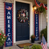 Custom Porch Banner Set - Personalized America 250th Anniversary Gifts For Mom, Dad, Brother, Sister, Kids - Freedom Never Fades
