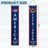 Custom Porch Banner Set - Personalized America 250th Anniversary Gifts For Mom, Dad, Brother, Sister, Kids - Freedom Never Fades