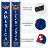 Custom Porch Banner Set - Personalized America 250th Anniversary Gifts For Mom, Dad, Brother, Sister, Kids - Freedom Never Fades