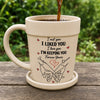 Custom Plant Pot Ceramic Mug - Personalized Birthday Garden Gifts For Husband And Wife, Him And Her - A Promise Kept Forever