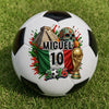 Custom World Football Soccer Ball - Personalized  Birthday Gifts For Football Lovers, Sports Fans, Sports Lovers - My Lucky Number, My Nation