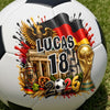 Custom World Football Soccer Ball - Personalized  Birthday Gifts For Football Lovers, Sports Fans, Sports Lovers - My Lucky Number, My Nation