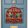 Custom Wood Sign - Personalized Summer Vacation And Travel Gifts For Husband And Wife, Him And Her - Just you, Me And Paradise