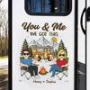 Custom RV Decal - Personalized Anniversary Wedding Camping Gifts For Campers, Husband And Wife, Him And Her - Campfire Love