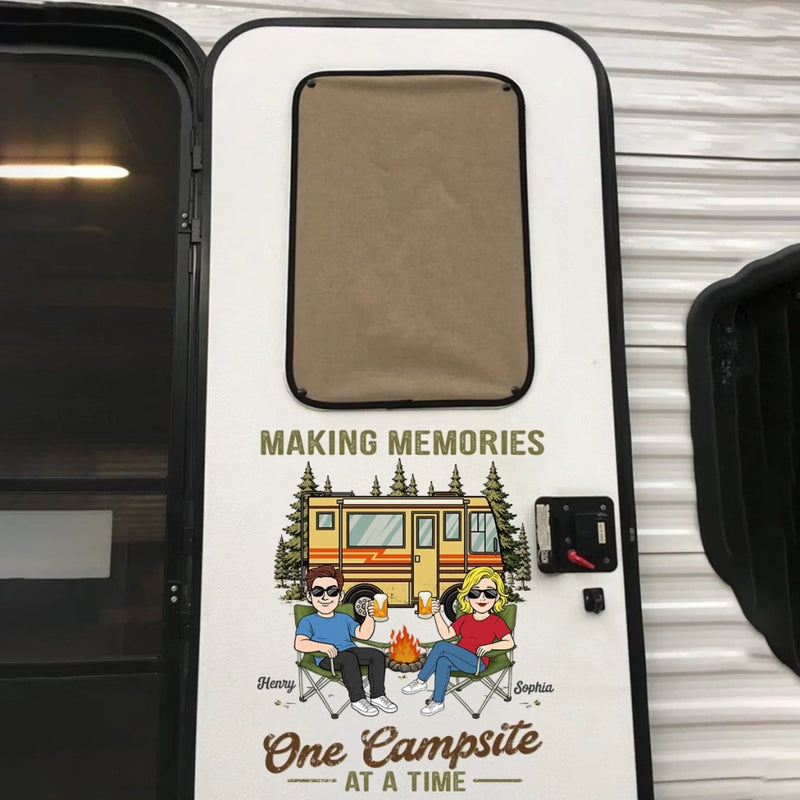 Custom RV Decal - Personalized Anniversary Wedding Camping Gifts For Campers, Husband And Wife, Him And Her - You Me Outdoors