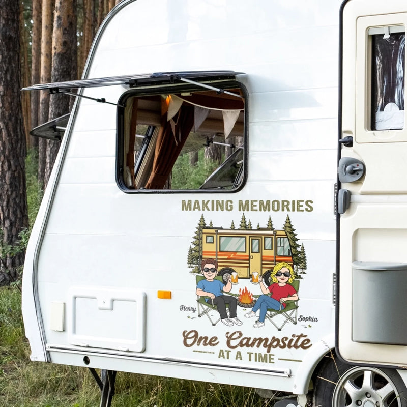 Custom RV Decal - Personalized Anniversary Wedding Camping Gifts For Campers, Husband And Wife, Him And Her - You Me Outdoors