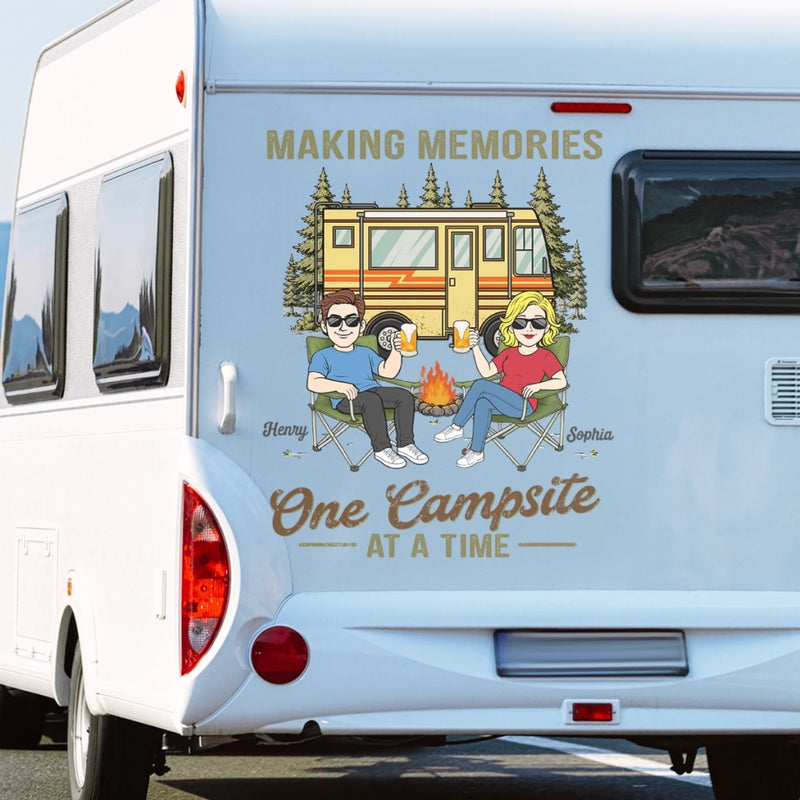 Custom RV Decal - Personalized Anniversary Wedding Camping Gifts For Campers, Husband And Wife, Him And Her - You Me Outdoors